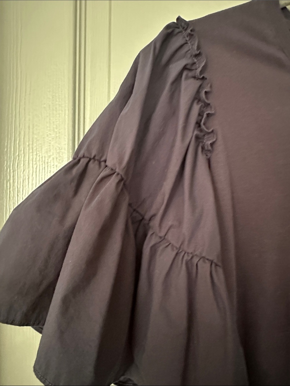 Bailey 44 Navy Short Sleeve Ruffle Tiered Top - Picture 4 of 4